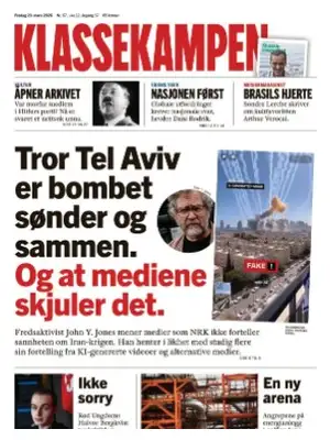 "Klassekampen" Front Page