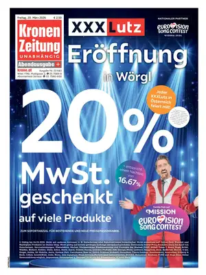 "Kronen Zeitung" Front Page