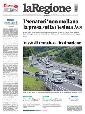"laRegione" Front Page