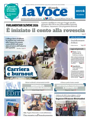 "La Voce del popolo" Front Page