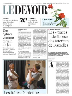 "Le Devoir" Front Page