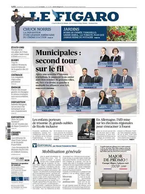 "Le Figaro" Front Page