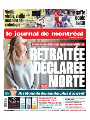 "Le Journal de Montréal" Front Page