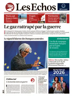 "Les Échos" Front Page