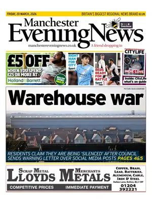 "Manchester Evening News" Front Page