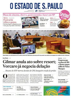 "O Estado de S. Paulo" Front Page