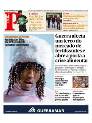"Público" Front Page