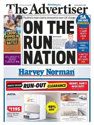 "The Advertiser " Front Page