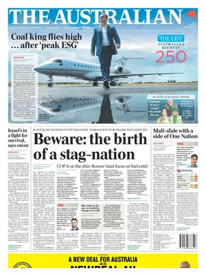"The Australian" Front Page