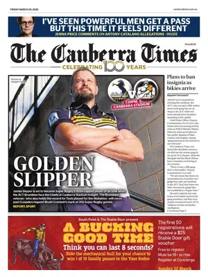 "The Canberra Times" Front Page