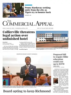 "The Commercial Appeal" Front Page