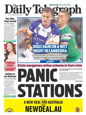 "The Daily Telegraph | Sydney" Front Page