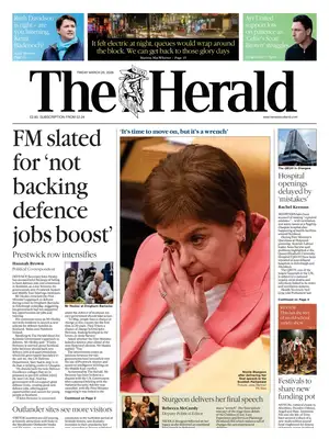 "The Herald | Scotland" Front Page