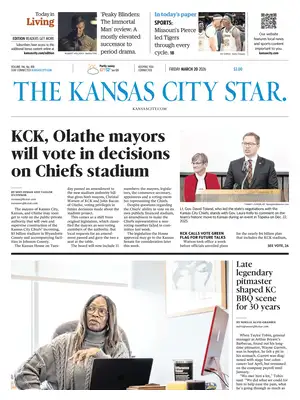 "The Kansas City Star" Front Page