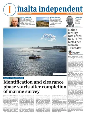 "The Malta Independent" Front Page