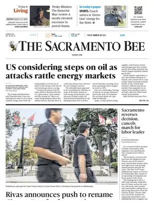 "The Sacramento Bee" Front Page