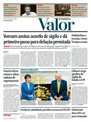 "Valor Econômico" Front Page