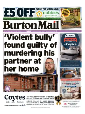 "Burton Mail" Front Page