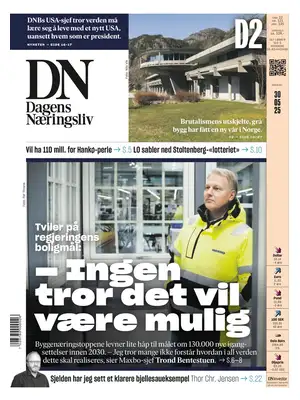 "Dagens Næringsliv | DN" Front Page