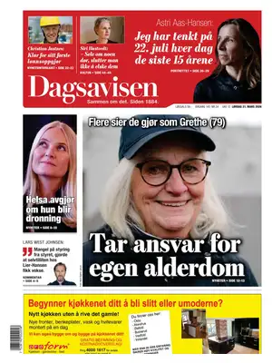 "Dagsavisen" Front Page