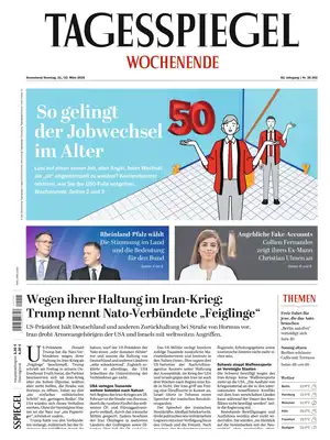 "Der Tagesspiegel" Front Page