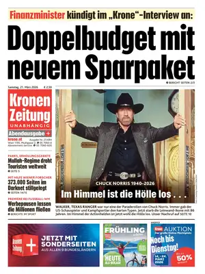 "Kronen Zeitung" Front Page