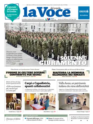 "La Voce del popolo" Front Page