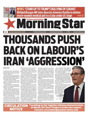 "Morning Star" Front Page