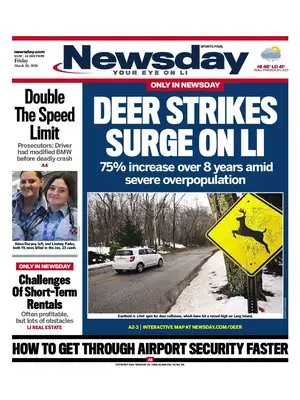 "Newsday" Front Page