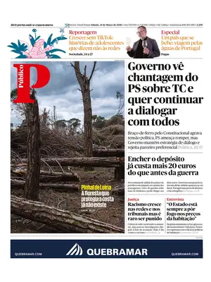"Público" Front Page