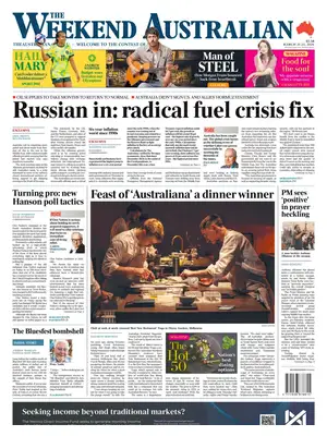 "The Australian" Front Page