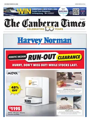 "The Canberra Times" Front Page