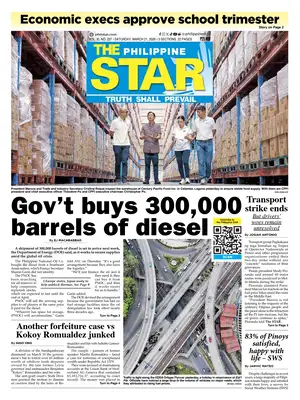 "The Philippine Star" Front Page