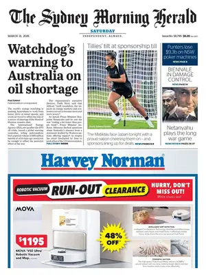 "The Sydney Morning Herald" Front Page