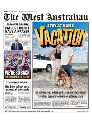 "The West Australian" Front Page