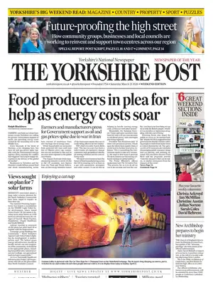 "The Yorkshire Post" Front Page