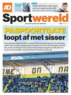 "AD Sportwereld" Front Page