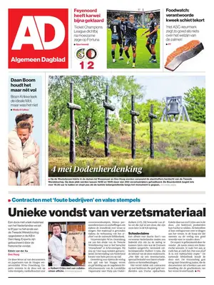 "Algemeen Dagblad | AD" Front Page