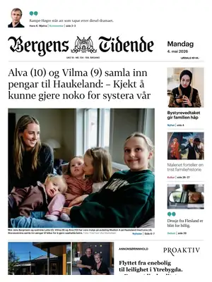"Bergens Tidende" Front Page