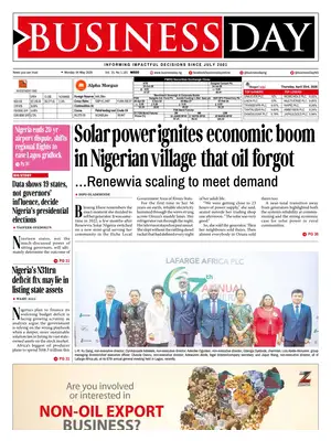 "BusinessDay" Front Page
