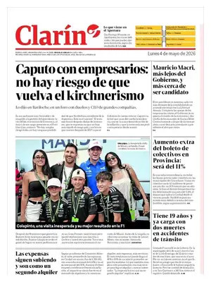 "Clarín" Front Page
