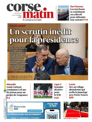 "Corse-Matin" Front Page
