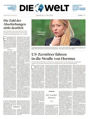 "Die Welt" Front Page