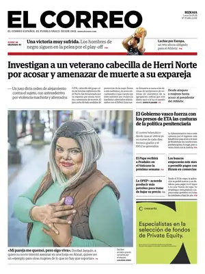 "El Correo" Front Page