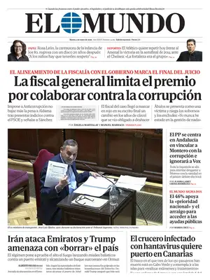 "El Mundo" Front Page