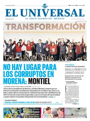 "El Universal (Mexico)" Front Page