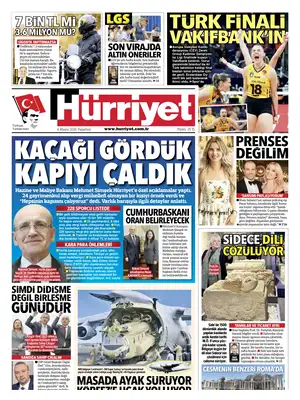 "Hürriyet" Front Page