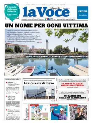 "La Voce del popolo" Front Page