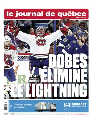 "Le Journal de Québec" Front Page