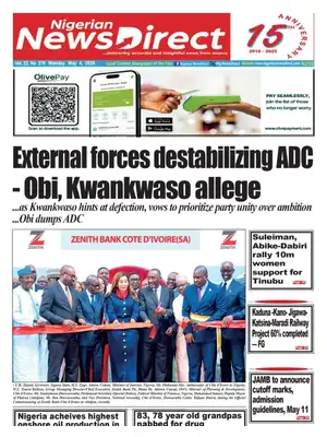"Nigerian NewsDirect" Front Page